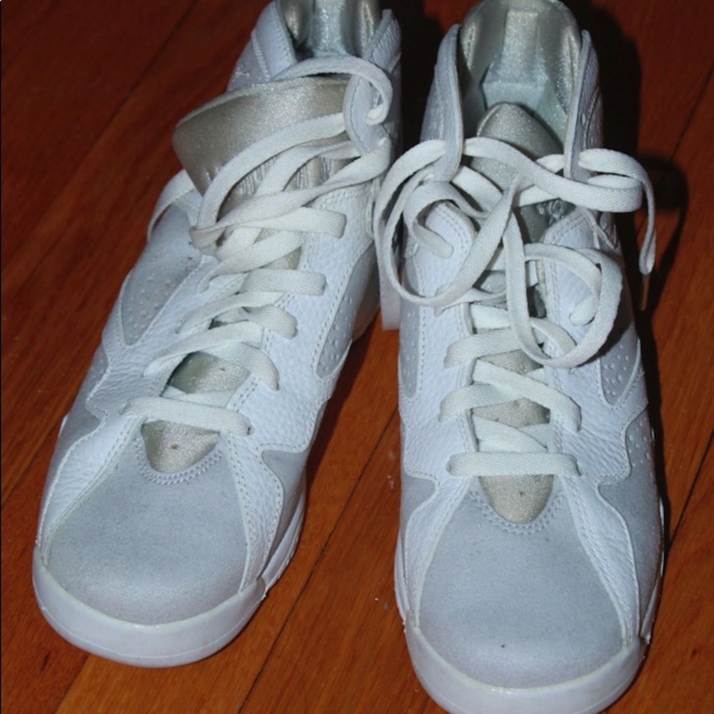 Must Go‼️ Unisex Used Air Jordan 7 Retro Pure Platinum. Read Description 👇 - Picture 2 of 6